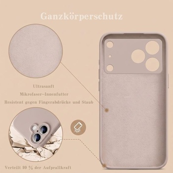 Silikónový kryt KEPEAK pre iPhone 17/18 Pro, sivý