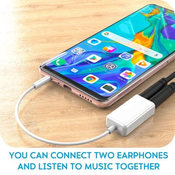 Adaptérový kábel N NEWTOP AD10, rozbočovač jack 3,5 mm, dvojitý rozbočovač, dvojitý konektor,
