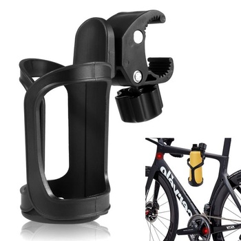 Držiak na nápoje na bicykel, držiak na fľaše pre invalidný vozík, nastaviteľný o 360 stupňov
