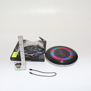 Létající disk TOSY – 16 milionů barev RGB, jasné, chytré režimy, automatické osvětlení, dobíjecí,
