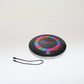 Létající disk TOSY – 16 milionů barev RGB, jasné, chytré režimy, automatické osvětlení, dobíjecí,