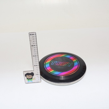Létající disk TOSY – 16 milionů barev RGB, jasné, chytré režimy, automatické osvětlení, dobíjecí,