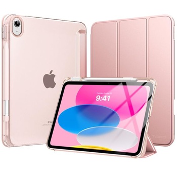 Puzdro MoKo pre iPad (A16) 11. generácia 11 palcov 2025 s držiakom na pero, ružovo-zlaté