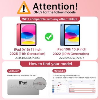 Puzdro MoKo pre iPad (A16) 11. generácia 11 palcov 2025 s držiakom na pero, ružovo-zlaté