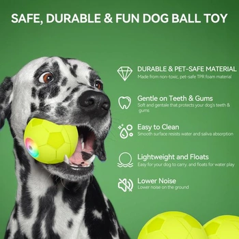 Interaktívna lopta pre psov ALL FOR PAWS, automaticky sa pohybujúca lopta s farebnými LED svetlami,