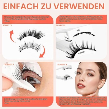 Magnetické řasy, magnetické řasy bez oční linky, s aplikátorem