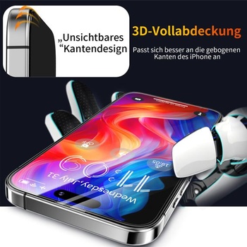 Tentoki 2dielne tvrdené ochranné sklo pre iPhone 15 Pro Max, priehľadné