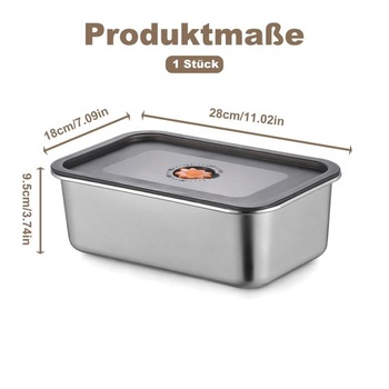 Škatuľa na cesto na pizzu s vekom, veľká kynáreň z nerezovej ocele na kysnuté cesto, chladnička