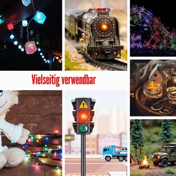 YIXISI 50 kusov 5mm diódové svetlo, 12V 20cm predzapojené LED, predzapojené svetlo, LED svetelné
