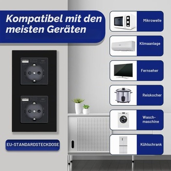 Zásuvka BSEED, štandard Schuko s 2,1A USB-C