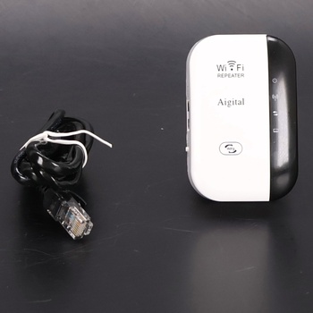Wi-Fi opakovač, 300 Mbps, 2,4 GHz, Wi-Fi extender a zesilovač signálu, WPS, Plug and Play, Ethernet