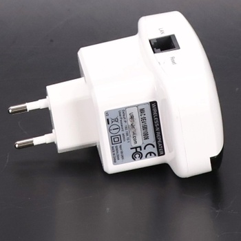 Wi-Fi opakovač, 300 Mbps, 2,4 GHz, Wi-Fi extender a zosilňovač signálu, WPS, Plug and Play, Ethernet