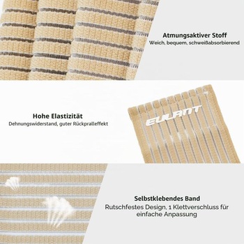 Kompresný elastický obväz EULANT 90 cm, elastický obväz/obväz na lakeť/elastický kompresný obväz na