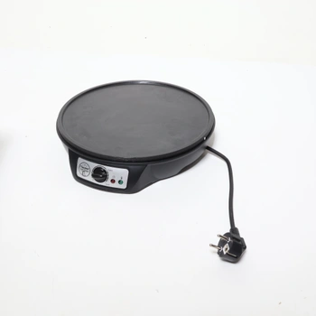Bestron Crepes Maker v retro designu, na palačinky o průměru 30 cm, včetně šlehače těsta a