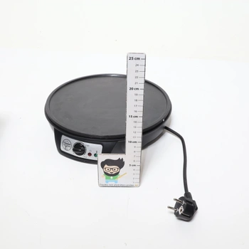 Bestron Crepes Maker v retro designu, na palačinky o průměru 30 cm, včetně šlehače těsta a