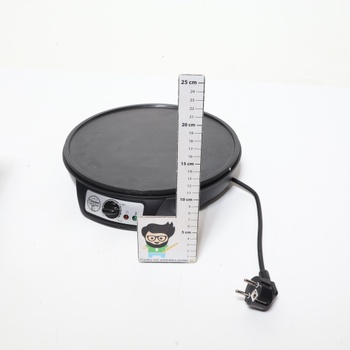 Bestron Crepes Maker v retro dizajne, na palacinky s priemerom 30 cm, vrátane šľahača cesta a