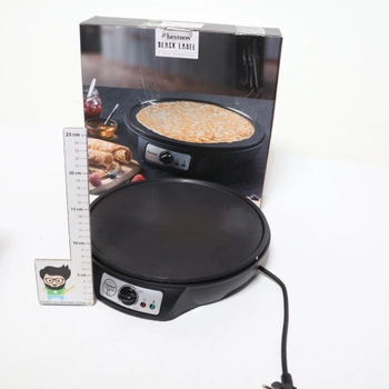 Bestron Crepes Maker v retro designu, na palačinky o průměru 30 cm, včetně šlehače těsta a