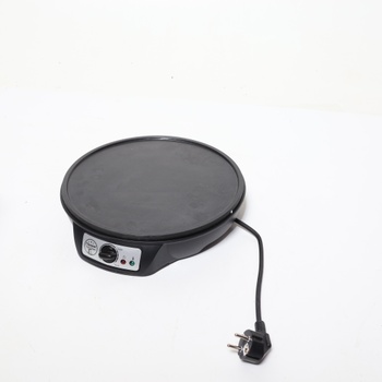 Bestron Crepes Maker v retro designu, na palačinky o průměru 30 cm, včetně šlehače těsta a