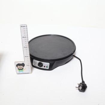 Bestron Crepes Maker v retro designu, na palačinky o průměru 30 cm, včetně šlehače těsta a