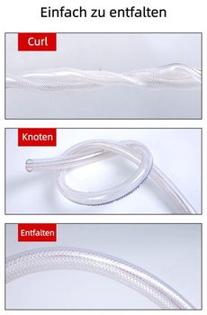 PVC hadica s textilnou výstuhou 25 mm - Hadica na stlačený vzduch 1 palec Priehľadná flexibilná