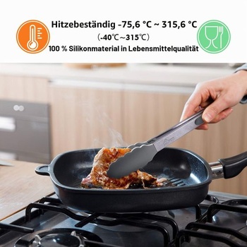 Kuchyňské kleště HOTEC Premium z nerezové oceli s uzamykacím mechanismem, kuchyňské kleště se