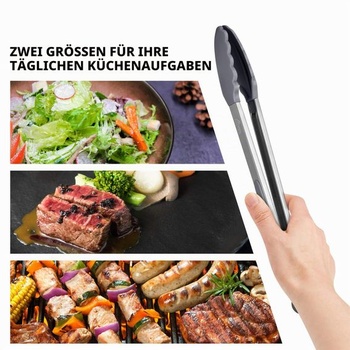 Kuchyňské kleště HOTEC Premium z nerezové oceli s uzamykacím mechanismem, kuchyňské kleště se