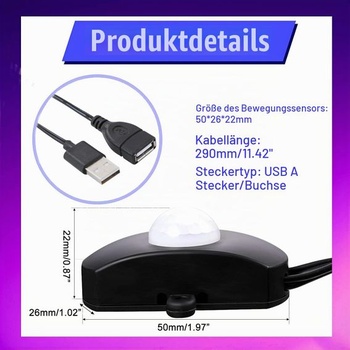Greluma 1 kus DC 5-24V 2A mini PIR senzor pohybu, detektor přítomnosti pro DIY LED osvětlení, PIR