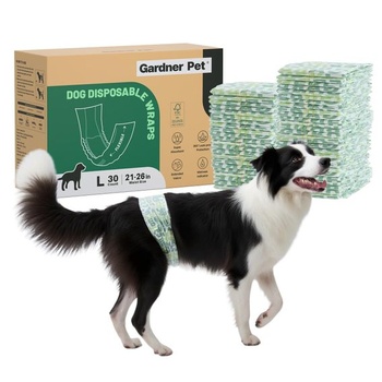 Jednorazové plienky Gardner Pet pre psov, 30 kusov, veľkosť L-87x20cm (obvod pása 53-66cm) 30.0
