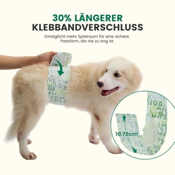 Jednorazové plienky Gardner Pet pre psov, 30 kusov, veľkosť L-87x20cm (obvod pása 53-66cm) 30.0
