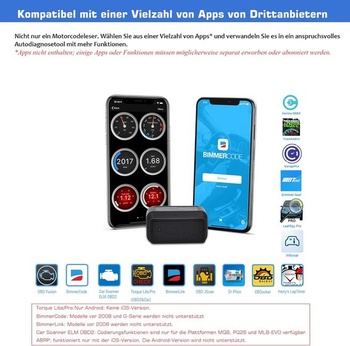 Veepeak OBDCheck BLE Bluetooth OBD II diagnostický nástroj pre čítačku kódov do auta kompatibilný s
