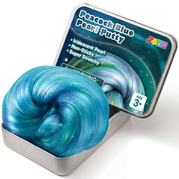 JOYIN Peacock Blue Perleťovo meniaca sa modelovacia hlina, pružinový sliz pre deti, senzorické hračky