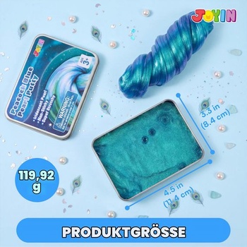 JOYIN Peacock Blue Perleťovo meniaca sa modelovacia hlina, pružinový sliz pre deti, senzorické hračky