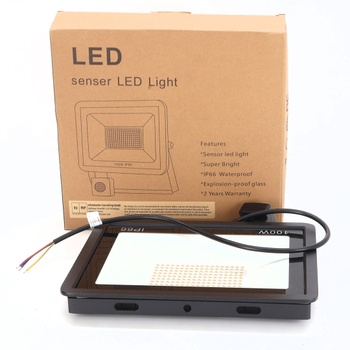 LED žiarič s detektorom Blivrig čierny 100 W