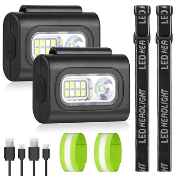 2 x LED svítilna s klipem Adiwo