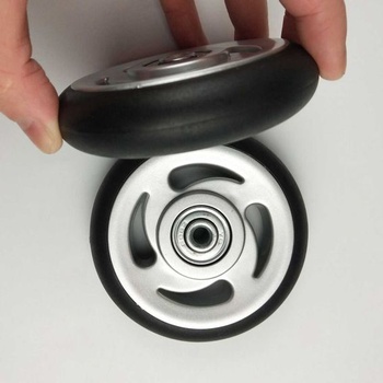 Dvojice koleček na zavazadla o průměru 85 mm, náhradní kolečka pro kufry, 85 mm x 22 mm x 6 mm