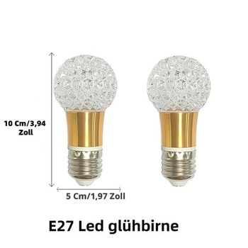 2x E27 LED žiarovky 5W 3000K teplá biela, LED žiarovka 85-265V (B013) E27-b013-teplá biela