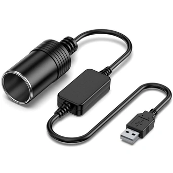 Adaptérový kabel USB A na 12V do zapalovače cigaret, měnič…