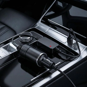 Adaptérový kábel USB A na 12V do zapaľovača cigariet, menič 5V na 12V, 30 cm
