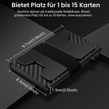 Pánska peňaženka HOTUT, vyskakovacie puzdro na karty s RFID ochranou, minimalistická múdra