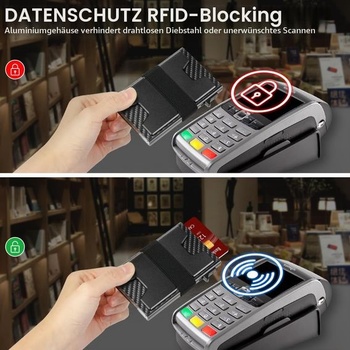 Pánska peňaženka HOTUT, vyskakovacie puzdro na karty s RFID ochranou, minimalistická múdra