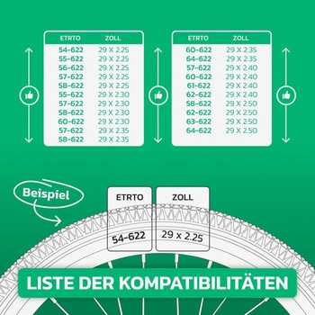 Vnitřní duše do kola MoovMoov 29 palců - Pro pláště 29x2,25, 29x2,30, 29x2,35, 29x2,40 a 29x2,50 s
