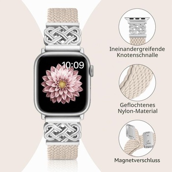 Pletené remienky Chinbersky kompatibilný s Apple Watch 44mm 45mm 46mm 49mm 42mm, magnetická spona,