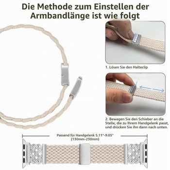 Pletené remienky Chinbersky kompatibilný s Apple Watch 44mm 45mm 46mm 49mm 42mm, magnetická spona,
