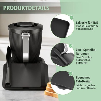 Ochranná fólia na displej pre Thermomix TM7, kryt displeja s držiakom na špachtli (špachtlička nie je