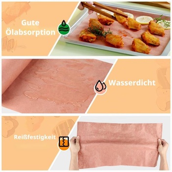 SWAWIS Řeznický papír růžový 31 cm x 20 m potravinářský metzgerpapier na grilování udírna