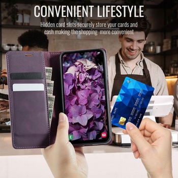 Púzdro na telefón pre Samsung Galaxy A56, flipové púzdro, prémiové púzdro z PU kože, flipový