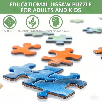 Puzzle 1000 dílků - Opice sedící na záchodě - Barevné pro domácí dekorace, dárky a rodinné herní