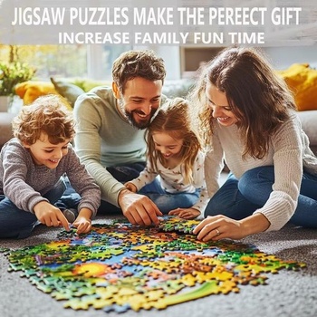 Puzzle 1000 dílků - Opice sedící na záchodě - Barevné pro domácí dekorace, dárky a rodinné herní