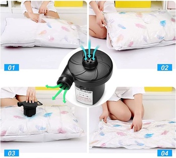 Elektrické vzduchové čerpadlo, 2 v 1 rýchle nafukovacie/vyfukovacie elektrické čerpadlo pre