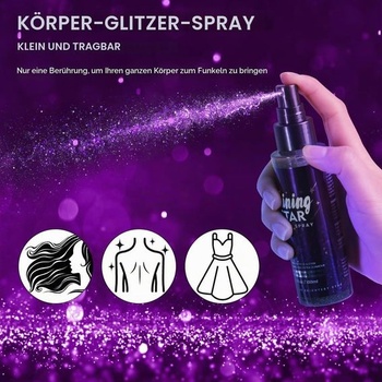 LOPHE Trblietavý sprej 100ml na vlasy a telo fialový (1 kus)